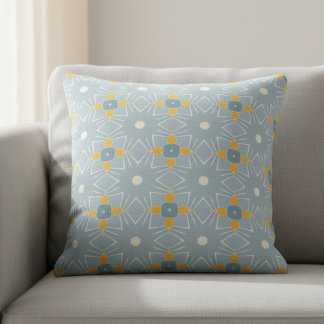 Gray And White  Cushion