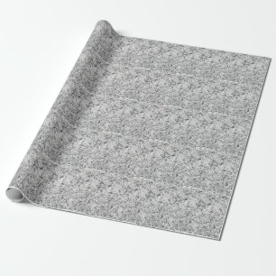 Gray and White Granite Wrapping Paper