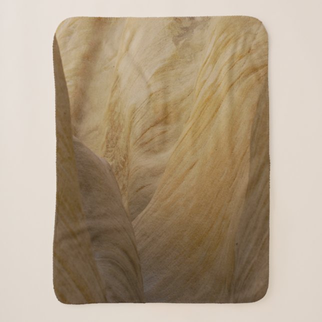 Gray and yellow stone sherpa blanket (Front)