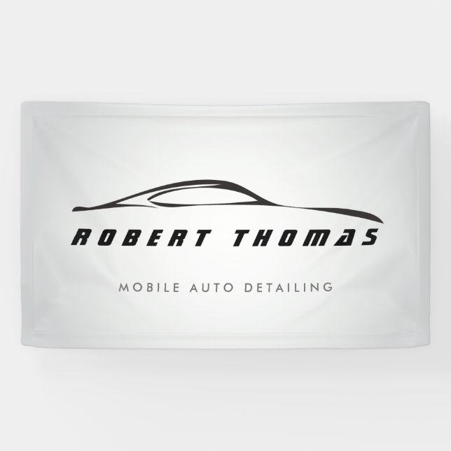 GRAY AUTO DETAILING, AUTO REPAIR BANNER (Horizontal)