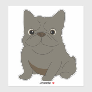 Gray Baby French Bulldog, Cream,