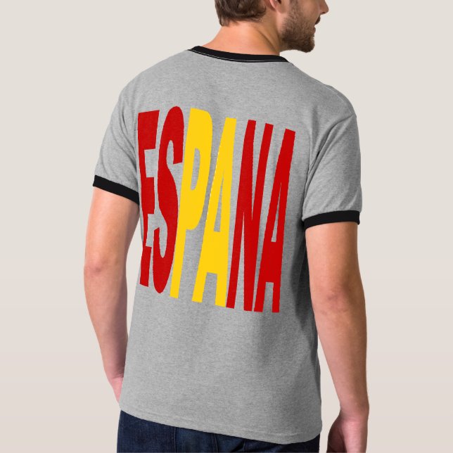 Gray back men's T-shirt ESPANA (Back)
