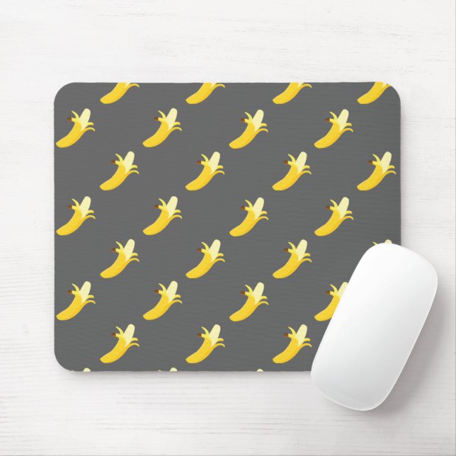Gray Banana Mouse Pad (With Mouse)