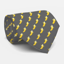 Gray Banana Tie