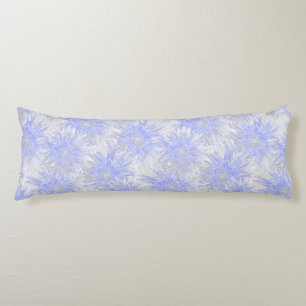 Gray-blue dahlias. body cushion