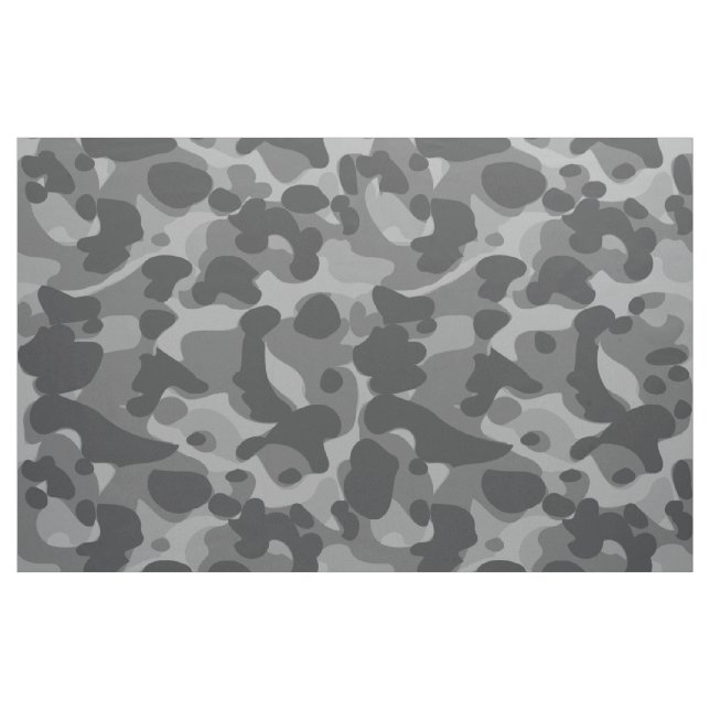 Gray Camo Camouflage Pattern Cool Stylish Fabric (Yard)