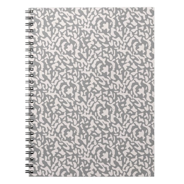 Gray Camo Pattern Notebook (Front)