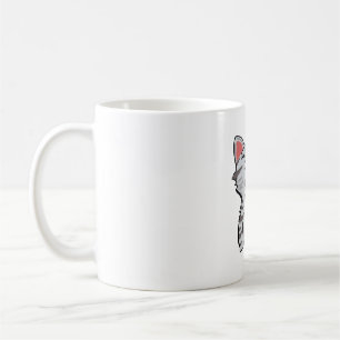 gray cartoon cat cat cartoon coffee mug