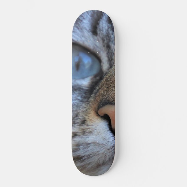 Gray Cat Skateboard (Front)