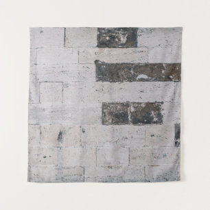 Gray cement wall tapestry