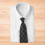 Gray Checkerboard Tie<br><div class="desc">Gray Checkerboard</div>