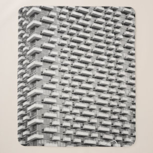 Gray concrete building sherpa blanket
