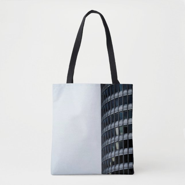 GRAY CONCRETE BUILDING UNDER WHITE SKY DURING DAYT TOTE BAG (Front)