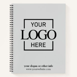 Gray Corporate Company Business Logo Promotional Notebook