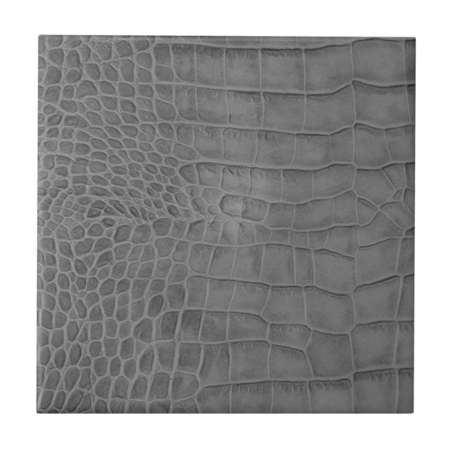 Gray crocodile tile (Front)