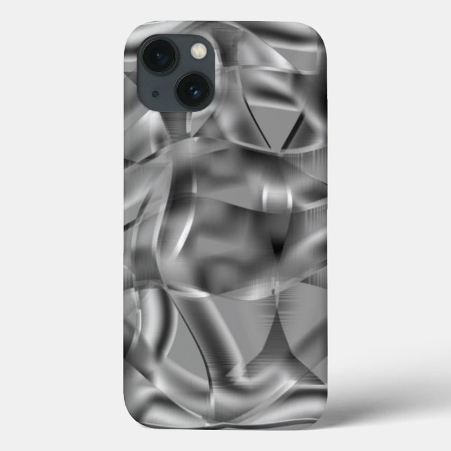 Gray curved shapes, with luminous tones Case-Mate iPhone case (Back)