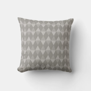 Gray Diamond Pattern Cushion
