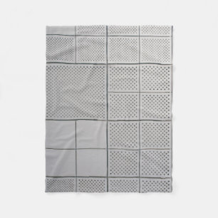 Gray digital fleece blanket