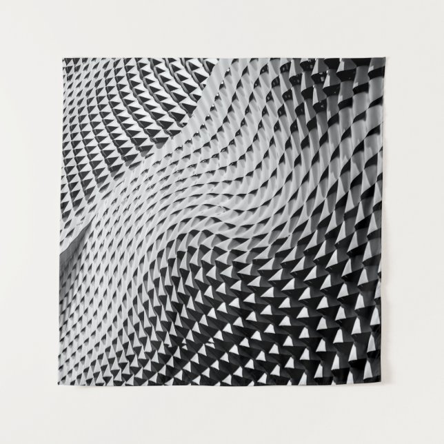 Gray digital wallpaper tapestry (Front)