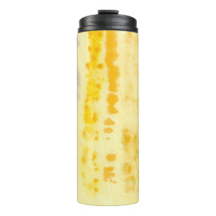 Gray Dirty Art Painting. Shibori Pattern. Bardo Br Thermal Tumbler