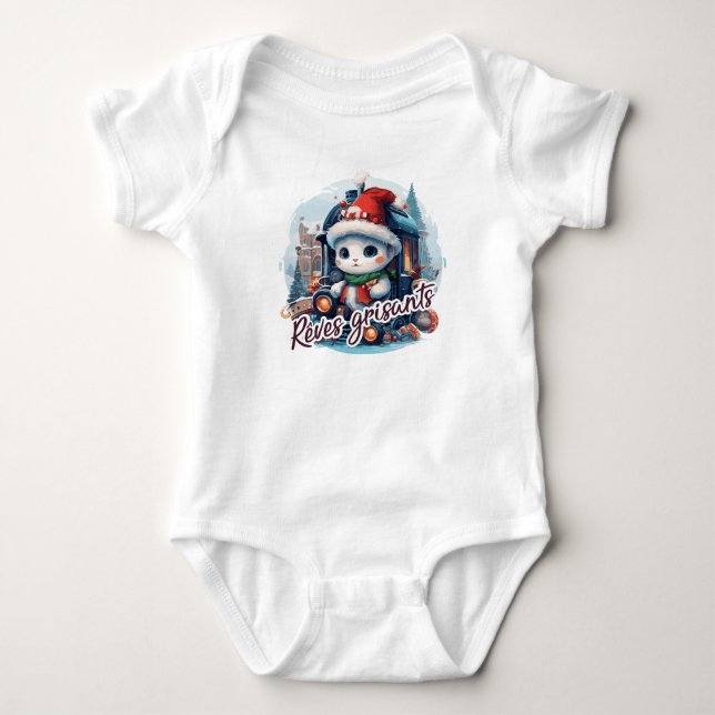 Gray Dreams Baby Bodysuit (Front)