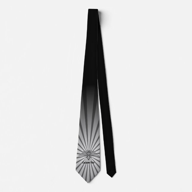 Gray eagle with two Heads Tie (Front)