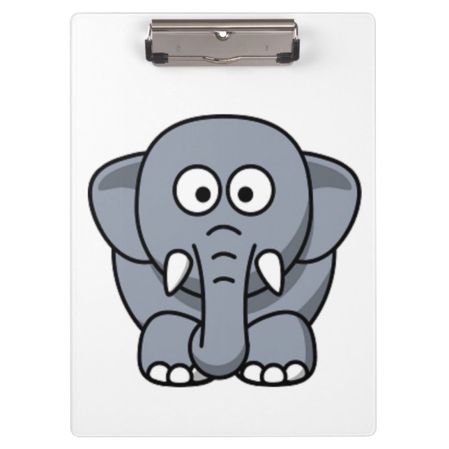 GRAY ELEPHANT CLIPBOARD (Front)