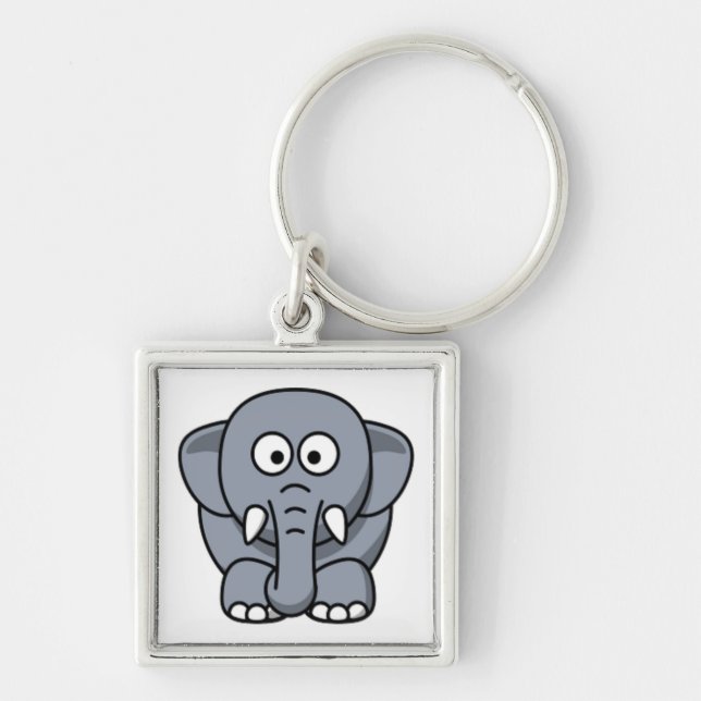 GRAY ELEPHANT KEY RING (Front)