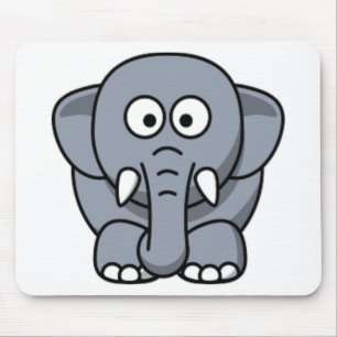 GRAY ELEPHANT MOUSE MAT