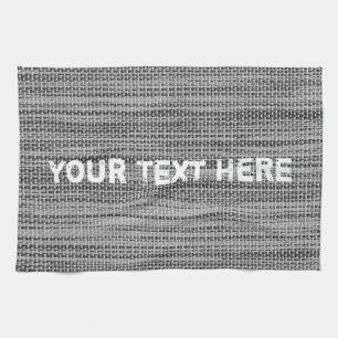 Gray Fabric Cloth - Add Your Text - Customizable