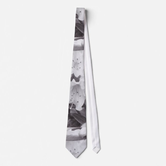 Gray Floral Tie (Front)