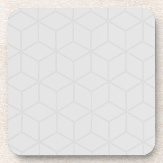 Gray geometric coaster (Front)