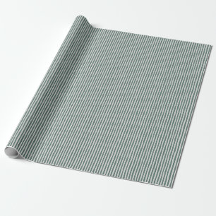 Gray-Green & Light Gray Wonky Stripes Wrapping Paper