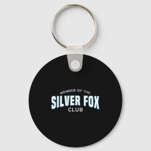 Gray Hair Don't Care G Headedness Men Fox Key Ring