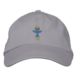 Gray Hat with Embroidered Logo