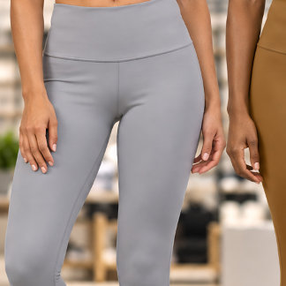 "GRAY" HIGH-WAIST CAPRI LEGGINGS