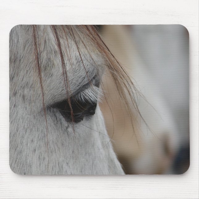 Gray Horse Eye Mouse Mat (Front)