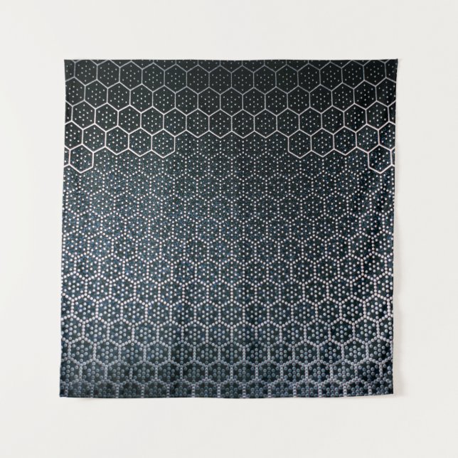 Gray illustration tapestry (Front)