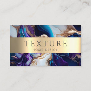 Gray Ink Pattern Marble Texture Stone Pattern Business Card