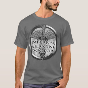 Gray Internal Medicine Doctor T-Shirt