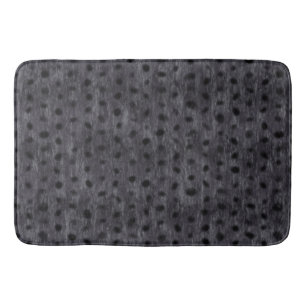 Gray Leopard  Bath Mat