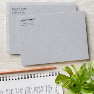Gray Linen Immigration Attorney Envelope