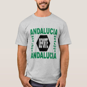Gray Man's T-shirt ANDALUCIA DEPORTE
