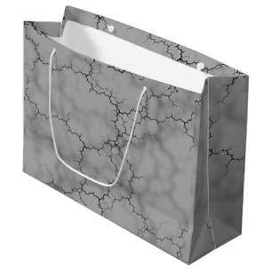 Gray Marble Pattern Father's Day Large Gift Bag