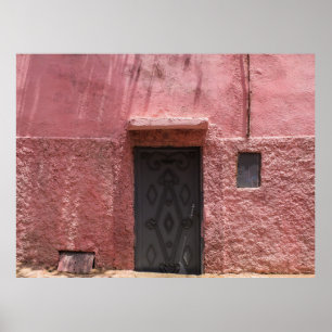 GRAY METAL DOOR FRAME POSTER