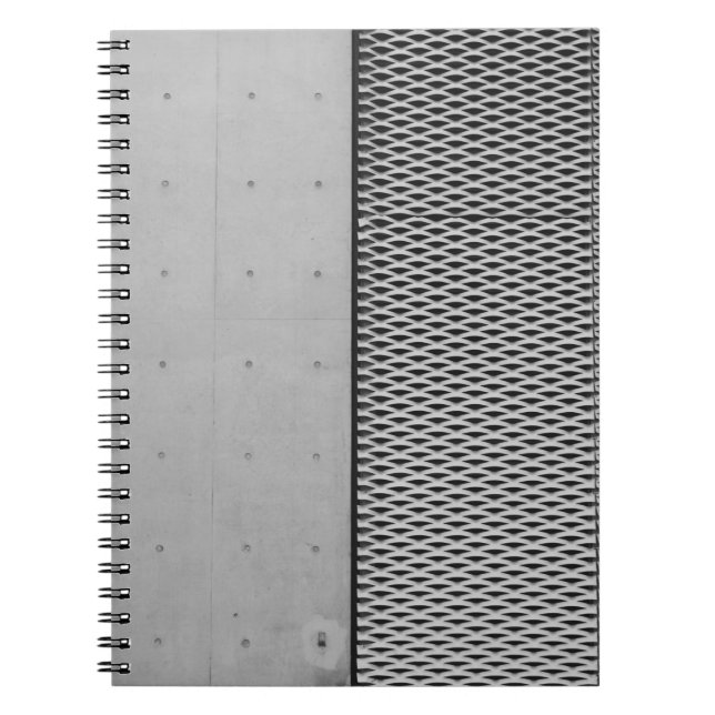 Gray metal galvanized sheet notebook (Front)