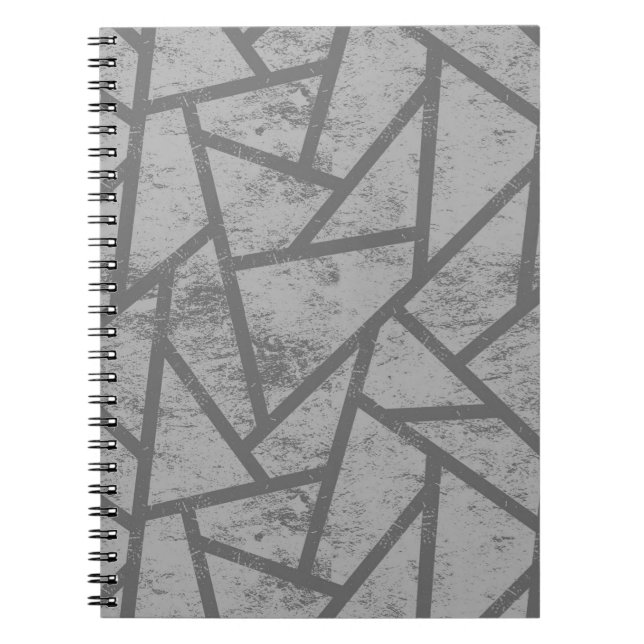 Gray mosaic pattern notebook (Front)