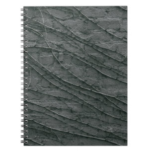 Gray painted brick wall notebook