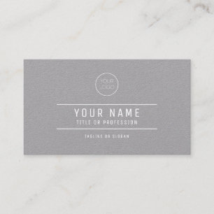 Gray Paper Business Card