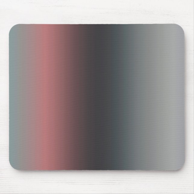 Gray, pink, black gradient, Ombre.  Mouse Mat (Front)